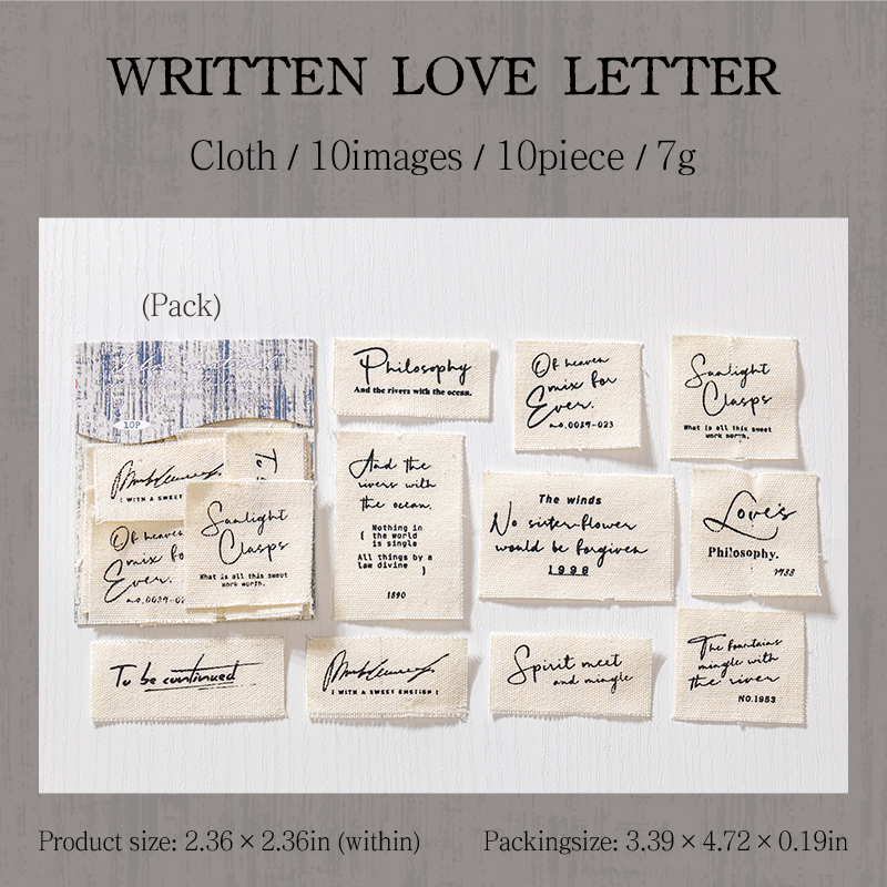 Material Paper - Cloth Workshop Series Vintage English Text Fabric Landscape 