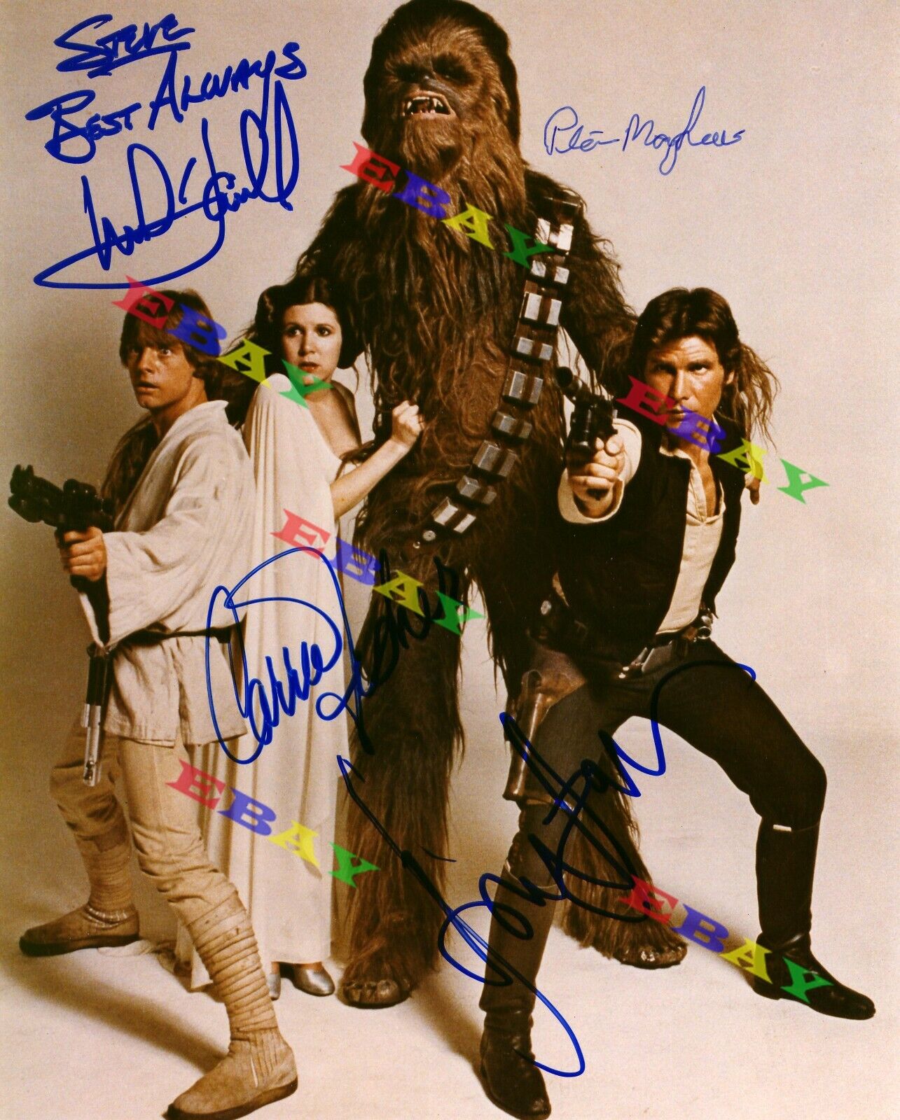 Star Wars Cast A New Hope Autographed Signed Photo Poster painting Reprint