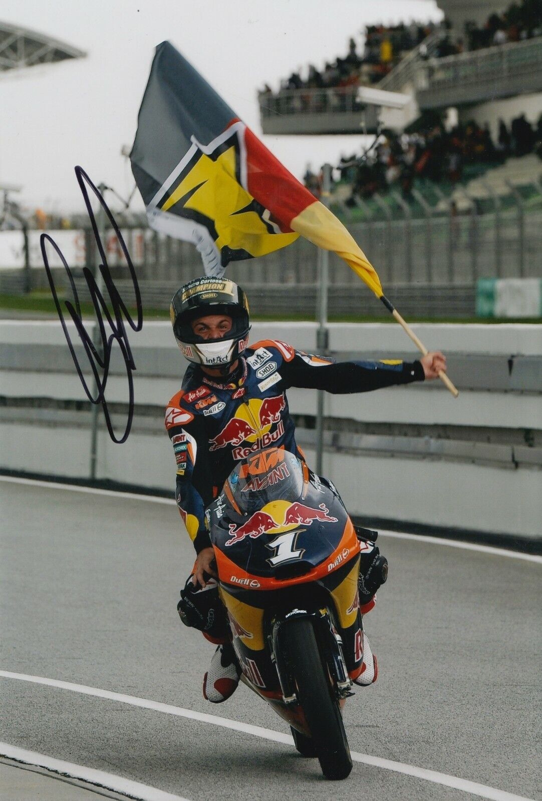 Sandro Cortese Hand Signed 12x8 Photo Poster painting - MotoGP Autograph 2.