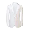 Men's Party Performance Date Wavy Sequin Shiny Casual Trendy Blazer