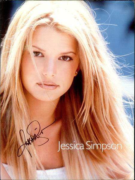 JESSICA SIMPSON Signed Photo Poster paintinggraph - Gorgeous Singer / Actress Star preprint