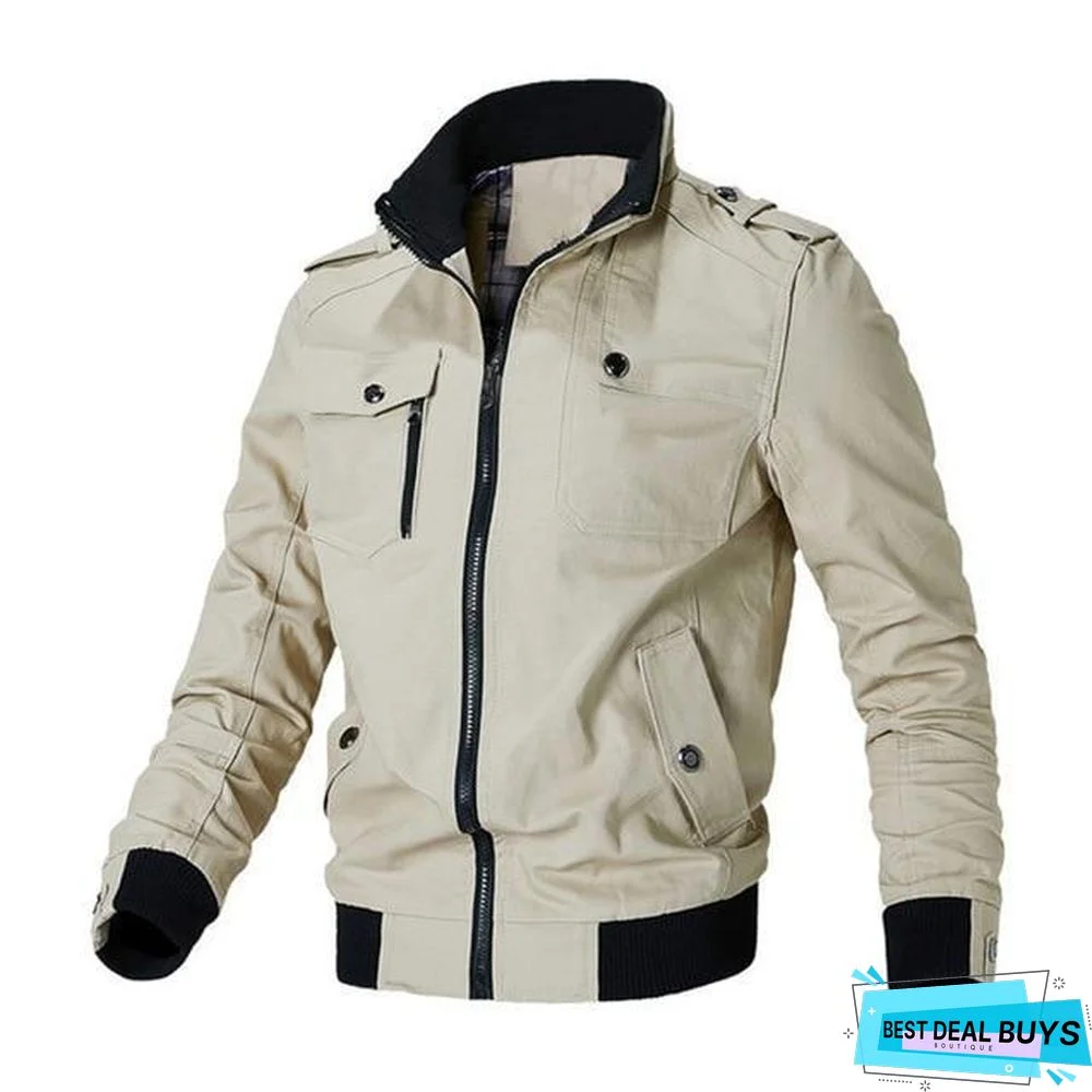 Casual Jacket Men Spring Autumn Army Military Jackets Mens Coats Windbreaker Outerwear
