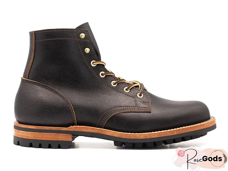 Cow Split Leather Men Boots Comfortable Boots Men Footwear Rubber Ankle Boots Men's Shoes