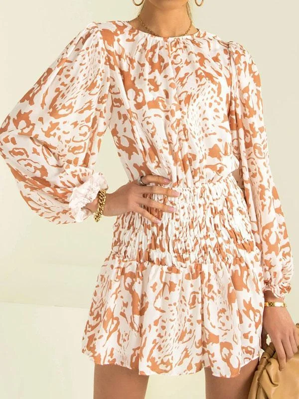 printing mini dress