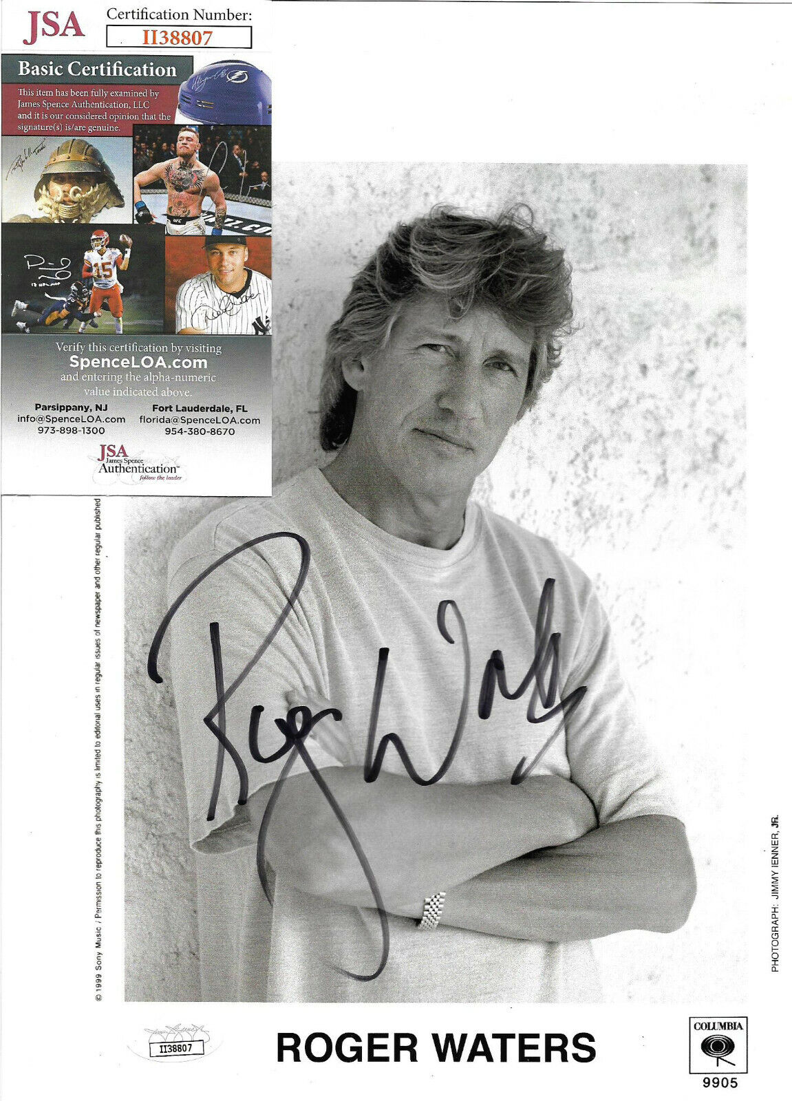 Roger Waters Authentic Signed 8.5x11 Photo Poster painting Autographed, Pink Floyd, JSA COA