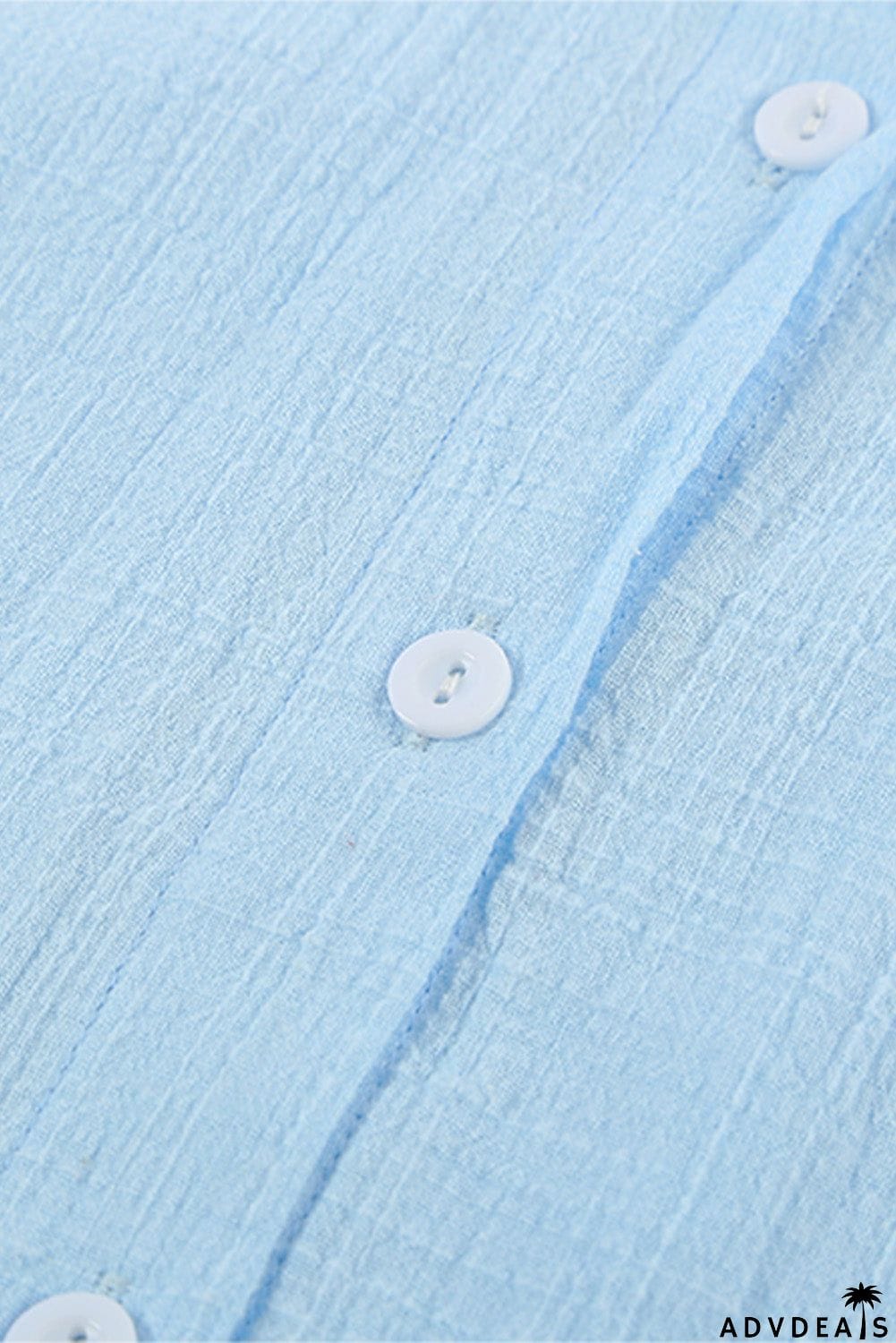 Turn-down Collar Button Front Tank