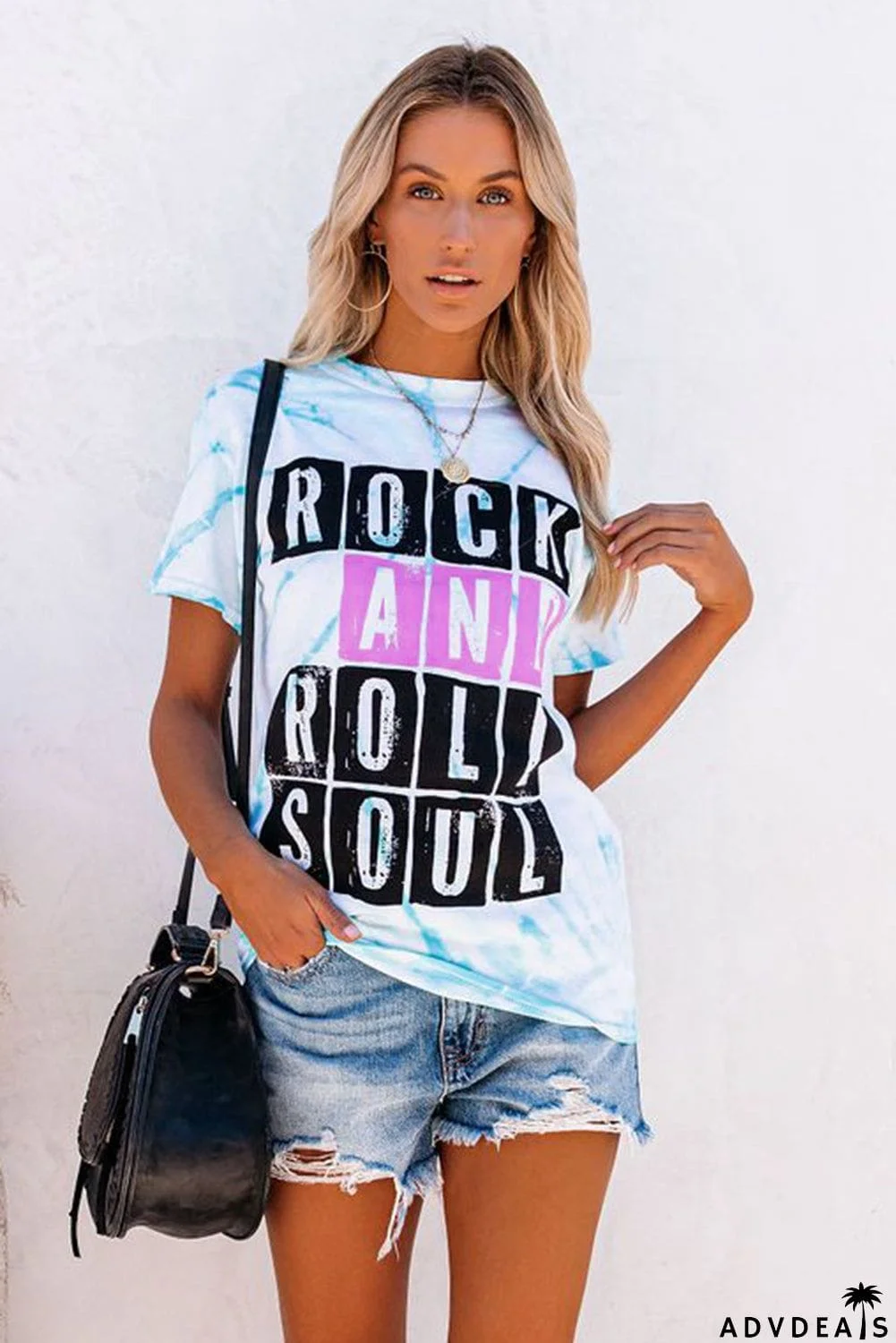 ROCK AND ROLL SOUL Tie-dye Tee