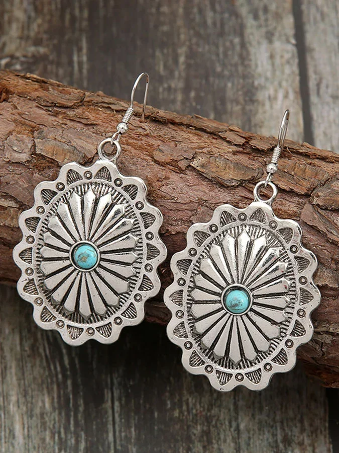 Vintage Turquoise Drop Turquoise Earrings
