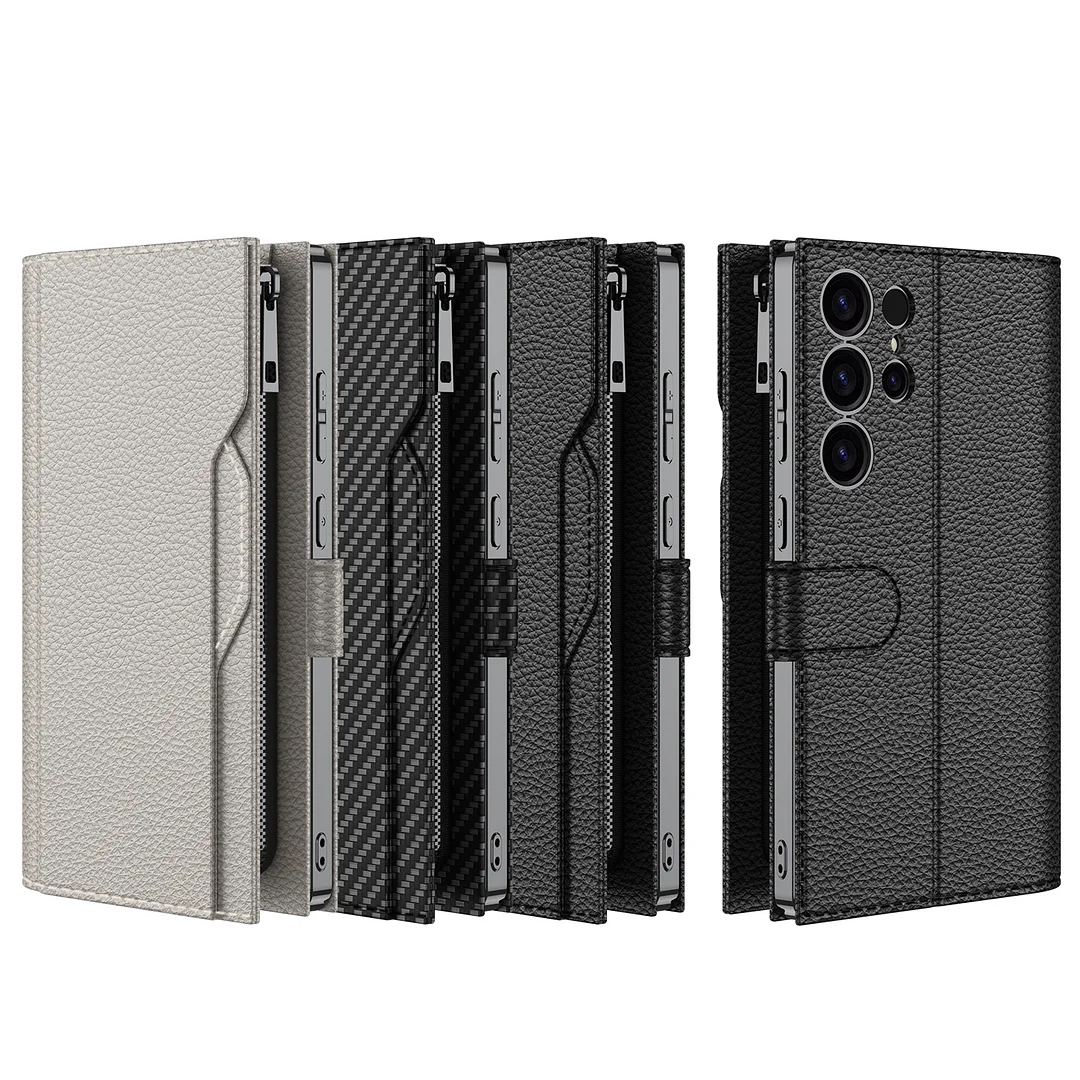 GKK Flip PU Leather Case for Samsung Galaxy S25 S24 Ultra S23 large capacity handbag Wallet Case for Samsung S23 S24 S25 Ultra