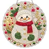 Snow DIY Diamond Painting Pendant 24cm Double-Sided Crystal Resin