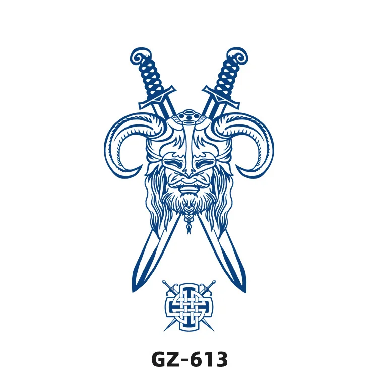 Sdrawing 2022 New Punk Trend Temporary Tattoo Lion Tiger Animal Pattern Juice Tattoo Waterproof Lasting Hot Girl Y2k Fake Tattoo