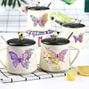 4pcs DIY Diamond Mosaic Stickers for Kids Adult Gift (Flower Butterfly162)