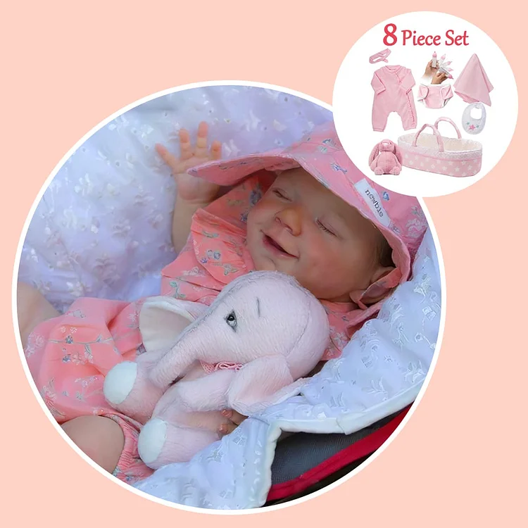  [Holiday Gift Deals] 20'' Kids Reborn Lover Veronica Reborn Silicone Newborn Baby Doll Girl with "Heartbeat" and Coos - Reborndollsshop®-Reborndollsshop®