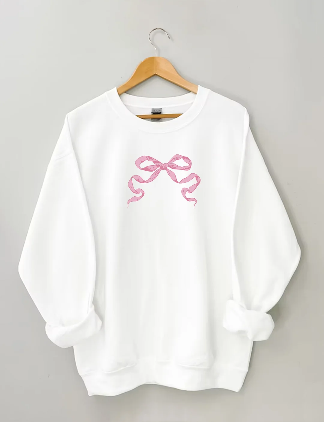 Coquette Pink Bow Y2K Sweatshirt