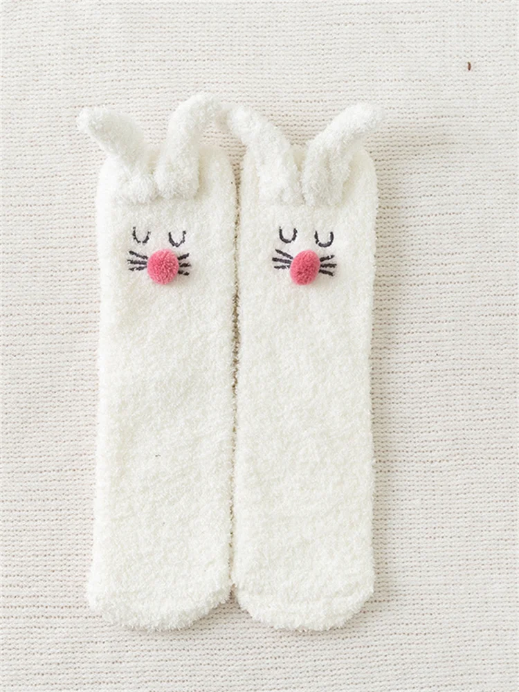 VChics Lovely Bunny Inspired Cozy Fleece Socks