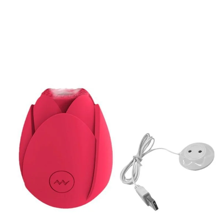 (จัดส่งจากกรุงเทพฯ)Lotus สิบความถี่เลียเครื่องสั่นผู้หญิง USB แม่เหล็กแบบชาร์จไฟได้ G-spot Vibrator Clitoral ลิ้น