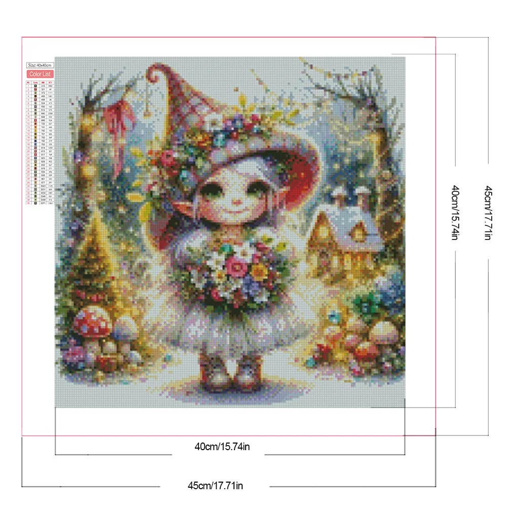 Partial AB Diamond Painting - Full Round Drill - Witch(Canvas|45*45cm)