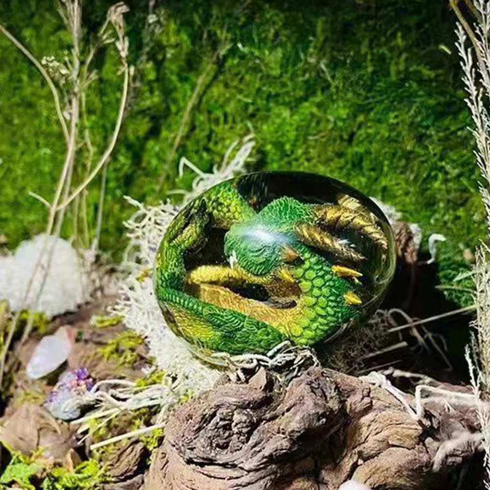 

Lava Dragon Egg Statue Resin Crystal Minerale Gemstone Reiki Home Decor, 501 Original