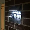 LED Solar House Number Light Digital Address Indication Doorplate Light