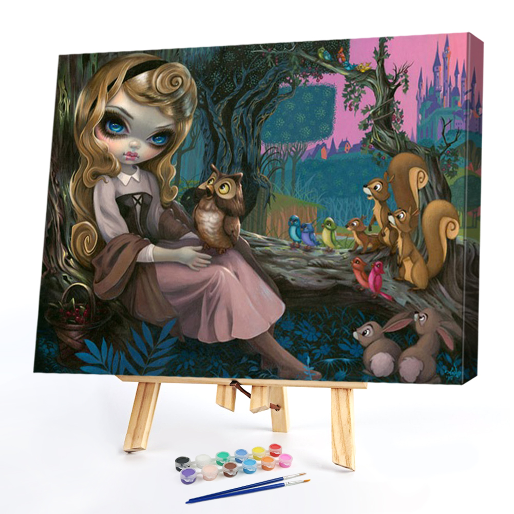 

50*40CM - Paint By Numbers - Disney Sleeping Beauty, 501 Original