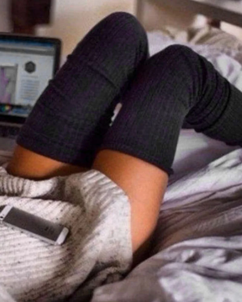 Knitted Over Knee Long Thigh-High Socks