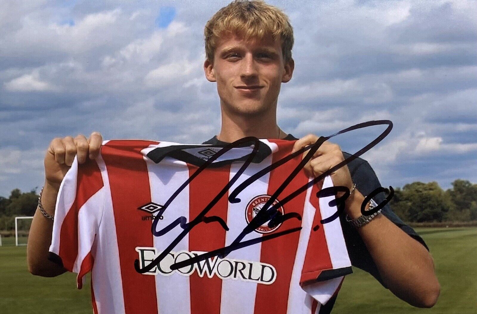 Mads Roerslev Genuine Hand Signed Brentford 6X4 Photo Poster painting 3