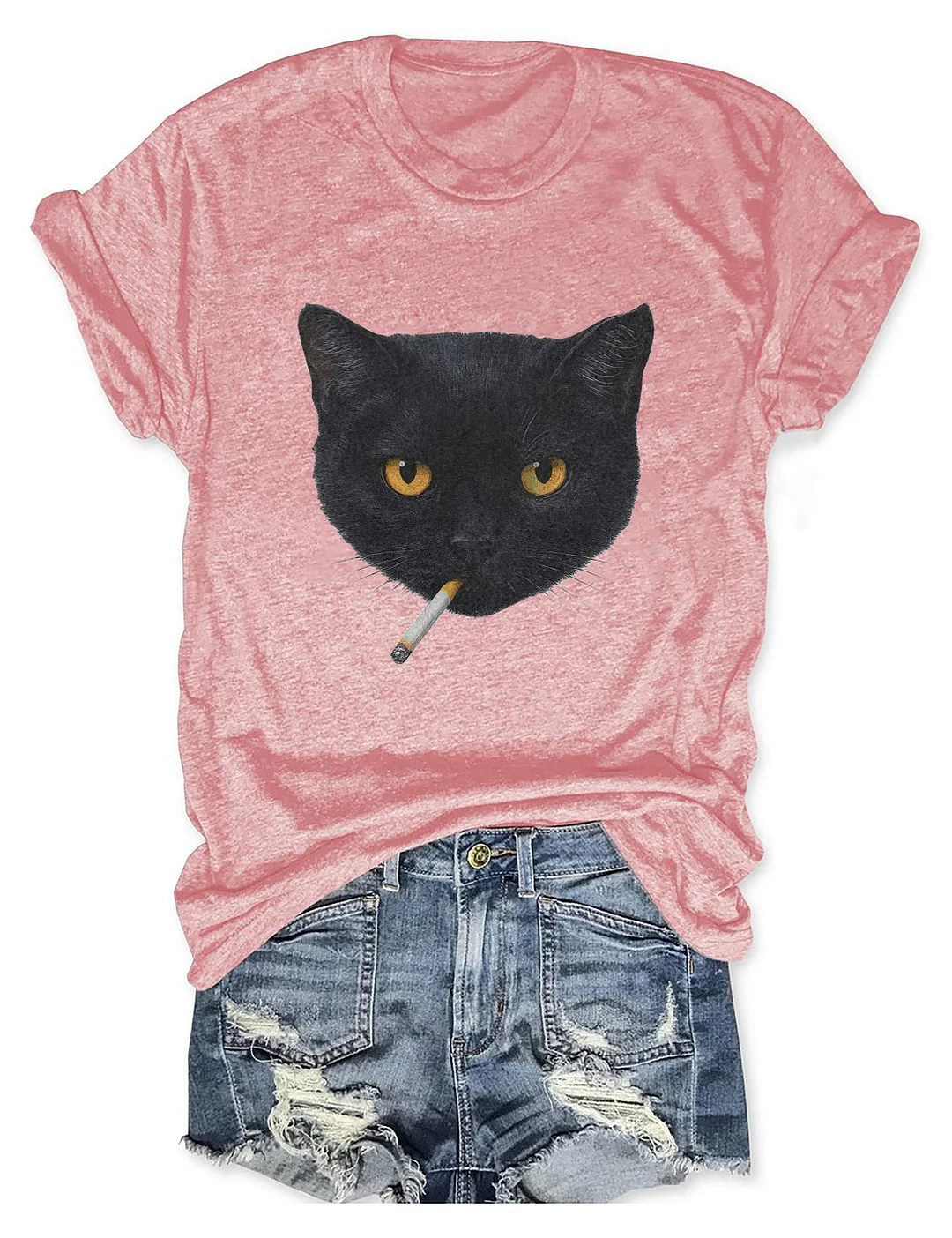 Smoking Cat T-shirt