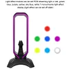RGB Headset Stand with 2 USB Ports USB 2.0 Hub Headphone Shelf for Desk Display