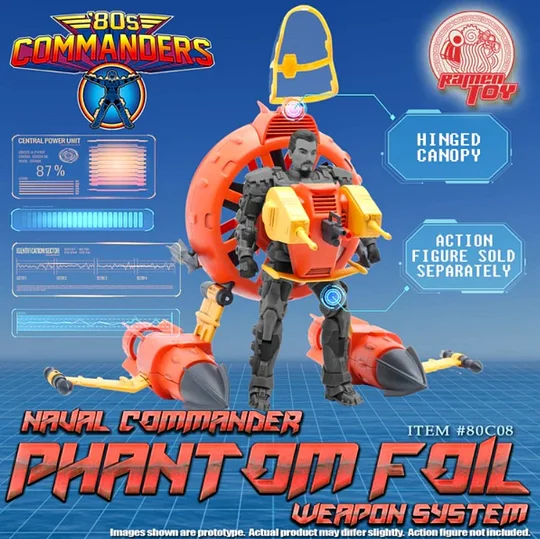 PRE-ORDER Ramen Toy 80s Commanders 80C08 & 80C10 Action Figure