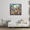 Colorful Town-11CT Stamped Cross Stitch 50*50cm/19.69*19.69in tapestrymarket