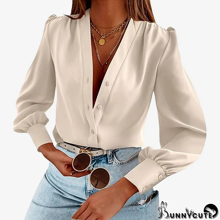 White Plain Long Sleeve Shirt