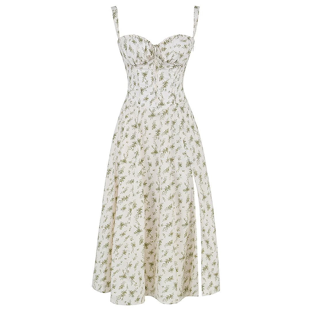 Fiora - Midi Bustier Corset Sun Dress