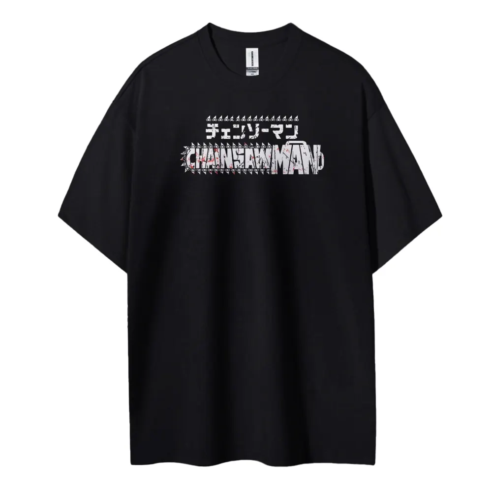 Chainsaw Man Cotton Unisex Crew Neck Anime T-Shirt