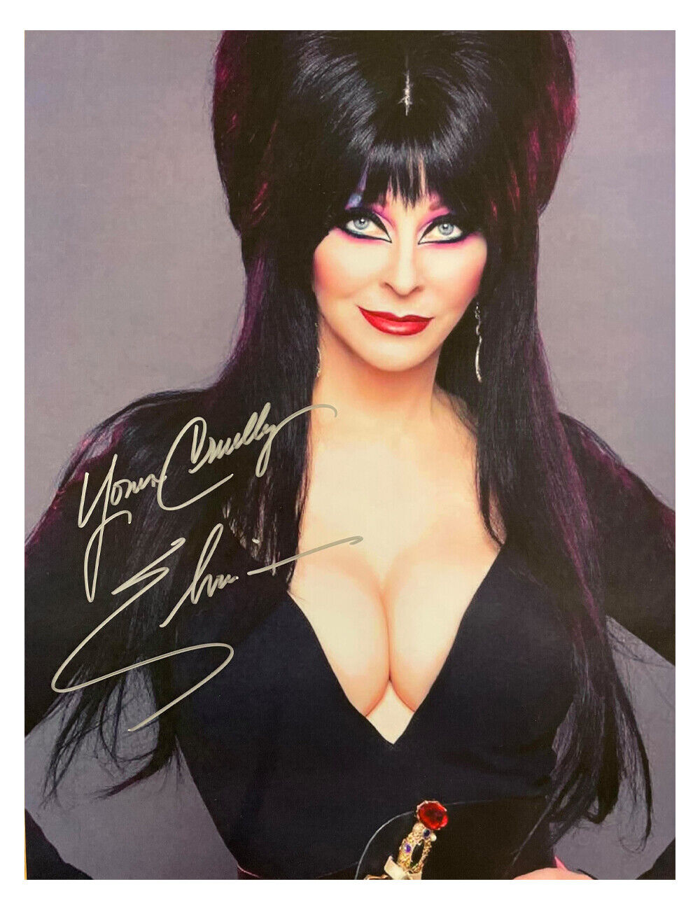 12x16 Elvira Print Signed by Cassandra Peterson 100% Authentic With COA