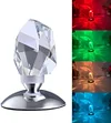 Crystal Table Lamp with 16 Way Dimmable Light, Remote Control USB Rechargeable Crystal Diamond Desk Lamp with Clear Lampshade for Living Room Bedroom Kitchen Decorative Night Lights