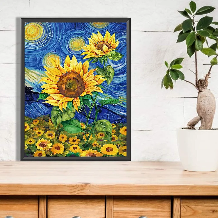 Full Square Drill Diamond Painting - Sunflower - 30*40cm