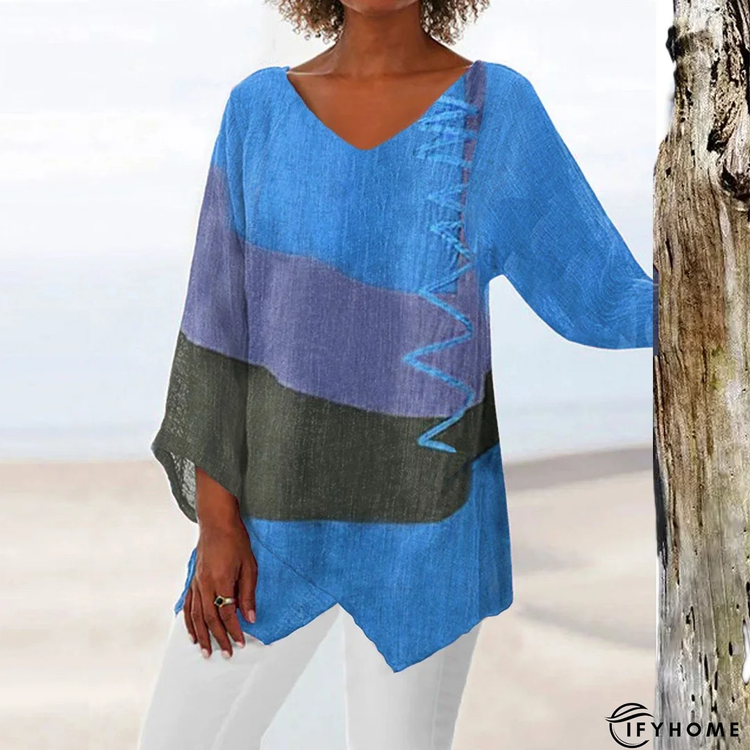 Holiday Cotton-Blend V Neck Shift Weaving Dress | IFYHOME