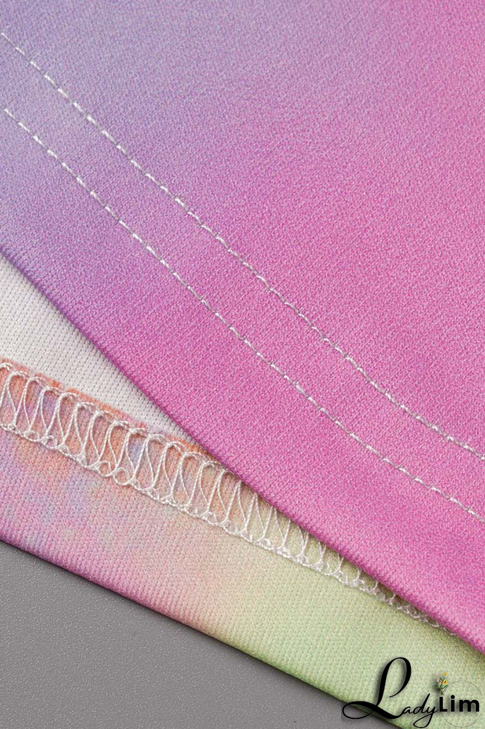 Light Blue Casual Print Patchwork O Neck Short Sleeve Two Pieces