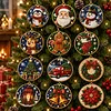 12pcs/set DIY Diamond Special Shape Pearl Art Hanging PET Christmas Tree Ornament Kit