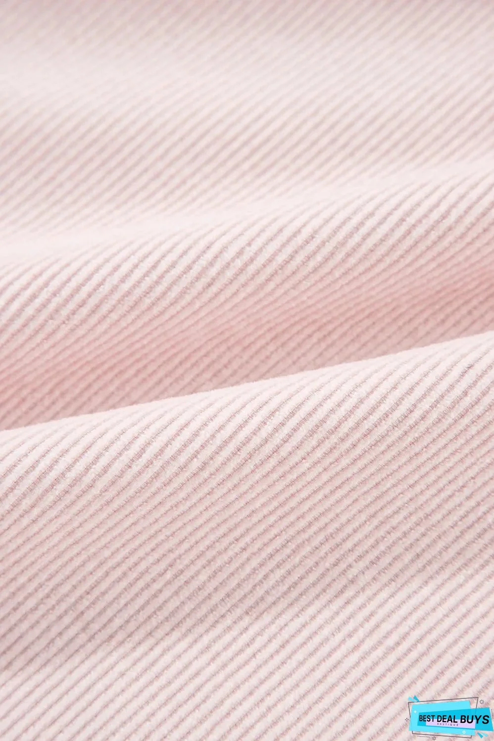 Delicacy Two-tone Color Exposed Seam Corduroy Shacket