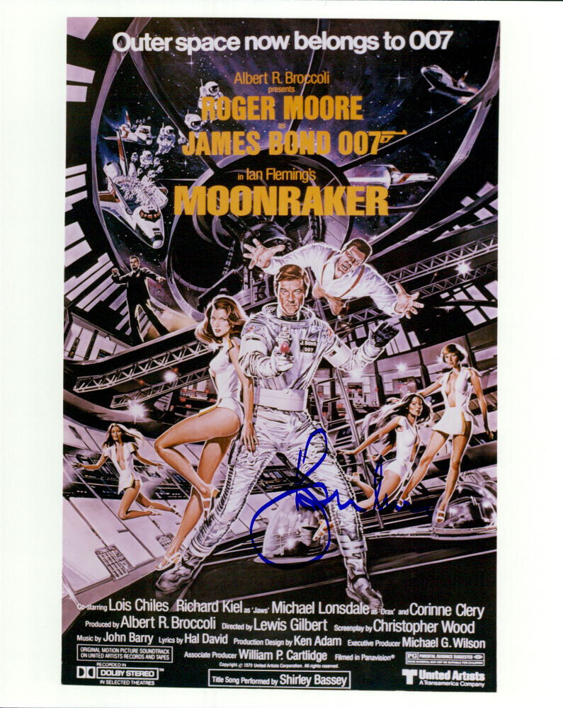 Roger Moore (Moonraker) signed authentic 8x10 Photo Poster painting COA