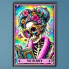 (40*60cmSkeleton Old Lady Tarot - Full Round Drill Diamond Painting