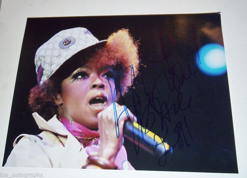 Lauryn Hill hand SIGNED 11x14 Photo Poster painting EXACT PROOF LOA Fugees