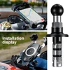 Ball Mount Adapter 17mm 25mm Mobile Phone Holder Aluminum Alloy Bike Phone Mount