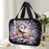 DIY Diamond Painting Portable Travel Makeup Bag Transparent PET Large Capacity Cosmetic Bag Kits