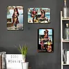 3PCS capitaine bi&egrave;re - Panneaux en &eacute;tain m&eacute;tallique(20*30cm/30*40cm) - Bi&egrave;re