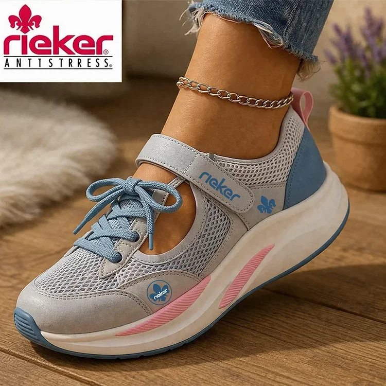 Rieker&reg; D&aacute;mske pohodln&eacute; tenisky s otvoren&yacute;m p&aacute;sikom a anti-stress podr&aacute;žkou