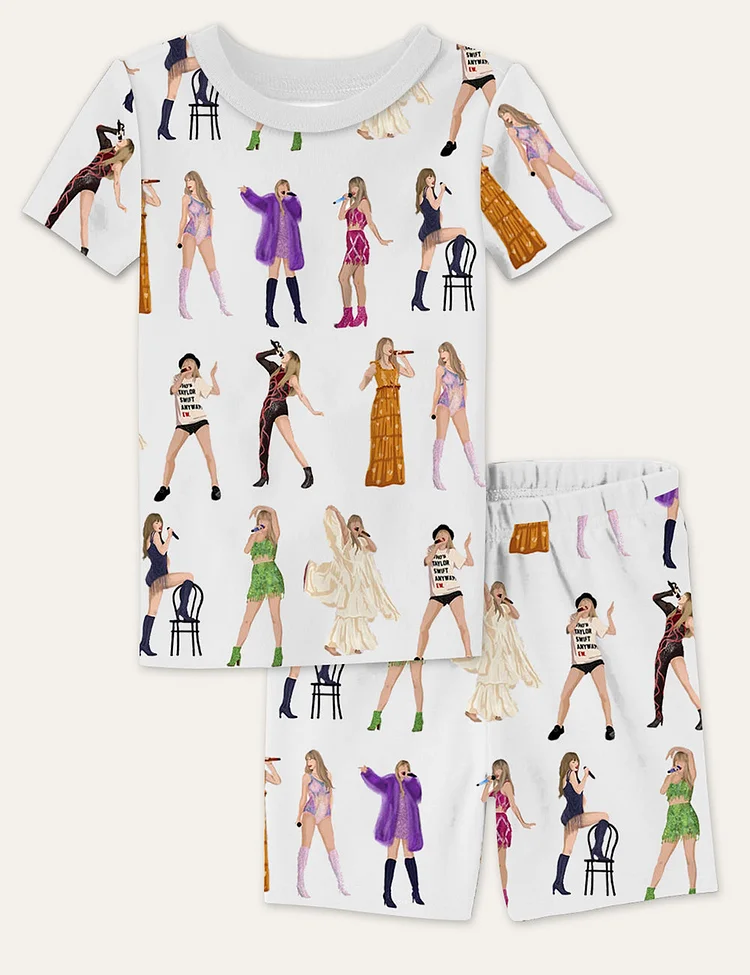 Album Tour Short Kid's Pajama Set