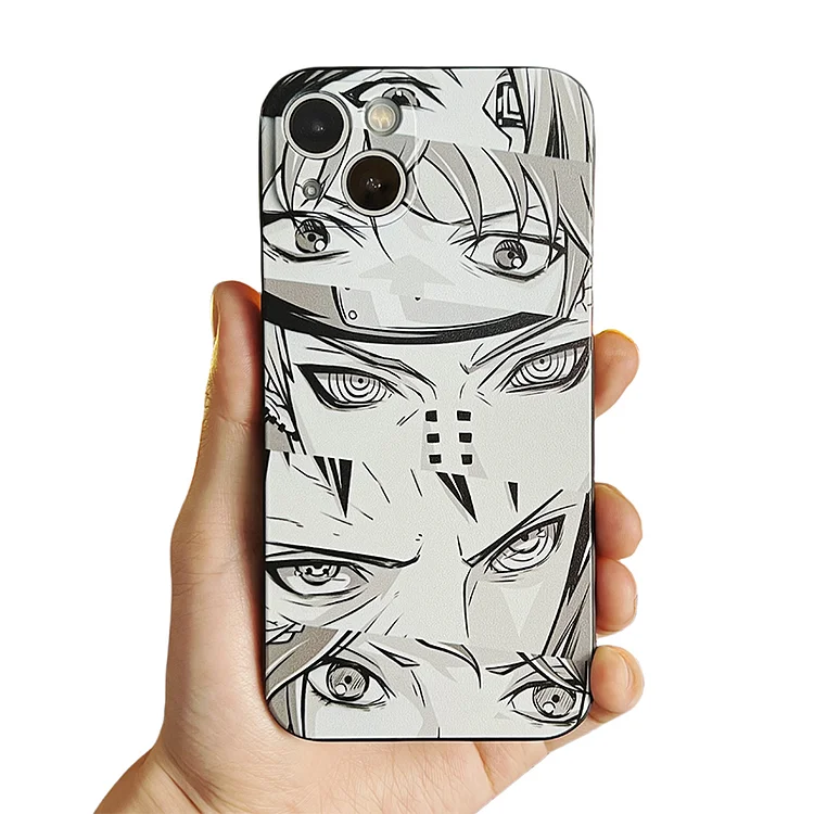 Classic Hot-Blooded Anime Black White Phone Case