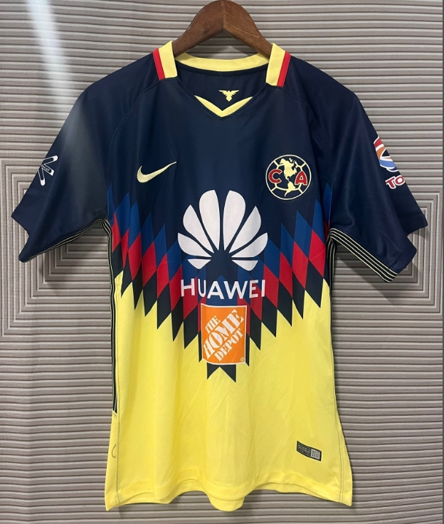 2018 Retro Am&eacute;rica Cyan Football Jersey 1:1 Thai Quality